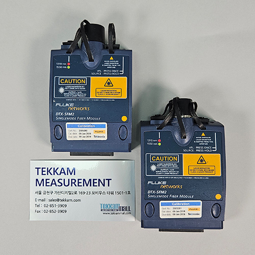 FLUKE DTX-SFM2 싱글모드 광섬유 모듈 세트 Single Mode Fiber Module Set 플루크 / 렌탈, A+급 중고계측기