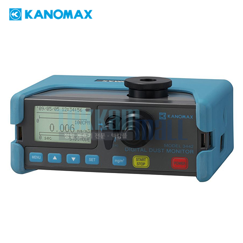 [KANOMAX 3443] 디지털 먼지 모니터 / DIGITAL DUST MONITOR / 미세먼지 측정기 / 디지털 분진계 / 분진 측정기 / 측정입자 10&micro;m이하 / 정확도 &plusmn;10% / 가노막스