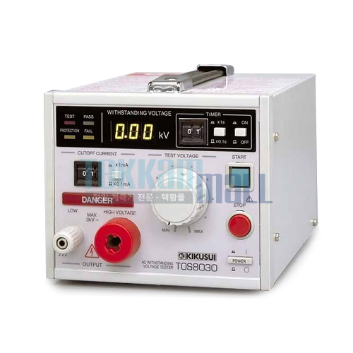 [KIKUSUI TOS8030] 소형 내전압 시험기(AC 3KV) / Withstanding Voltage / TOS 8030
