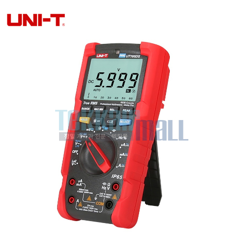 [UNI-T UT195DS] 전문가용 멀티미터 / Digital multimeter for industrial use, True RMS / IP65 / 모터 상 회전 측정 가능