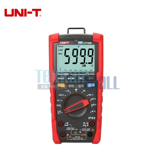 [UNI-T UT195E] 전문가용 멀티미터 / Digital multimeter for industrial use, True RMS / IP65 / 모터 상 회전 측정 가능