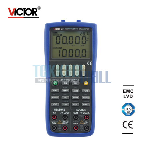 [VICTOR 25] Multi-function process calibrator / 멀티 프로세스 캘리브레이터, 교정기 / Accuracy: +-0.02%