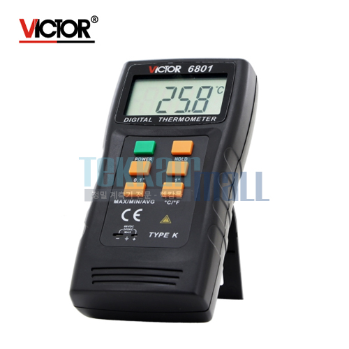 [VICTOR VC6801] Digital Thermometer / 디지털 온도계 / Accuracy Temperature: ±0.3℃, Humidity: ±2%RH / VC 6801 / 빅터