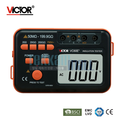 [VICTOR VC60E+] Digital Megohmmeter / 절연저항계 / 5000V