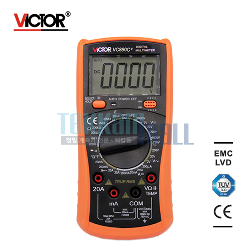 [VICTOR VC890C+] Digital Multimeter / 3 ½ digit True RMS / 디지털 멀티미터