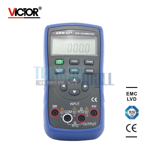 [VICTOR 03+] Thermo resistance calibrator / RTD 교정기 캘리브레이터 / Accuracy: &plusmn;0.05%