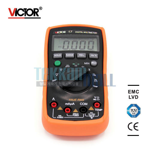 [VICTOR 17] Digital Multimeter / Digit True RMS multimeter Fuse is 1000V / 디지털 멀티미터