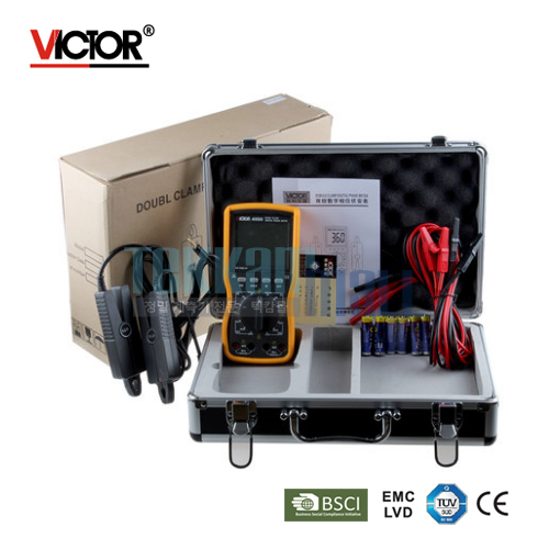 [VICTOR 4000] Double Clamp Digital Phase Meter / 더블 클램프 디지털 위상 측정기