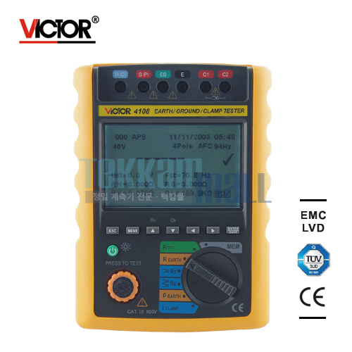 [VICTOR 4108] Earth Resistance Tester / 접지저항 플램프 테스터