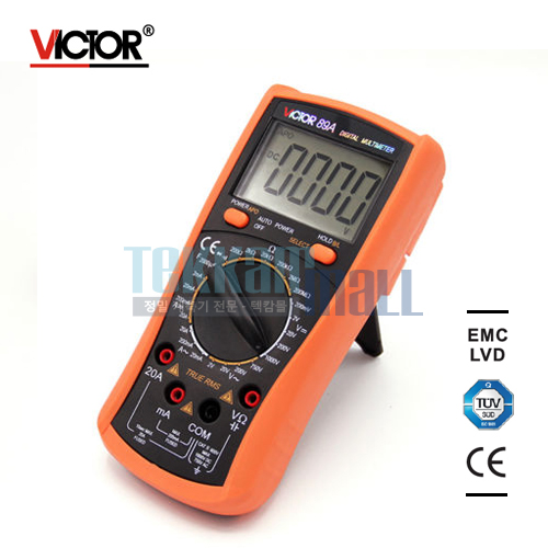 [VICTOR 89A] Digital Multimeter / 3 &frac12; digit True RMS / 디지털 멀티미터