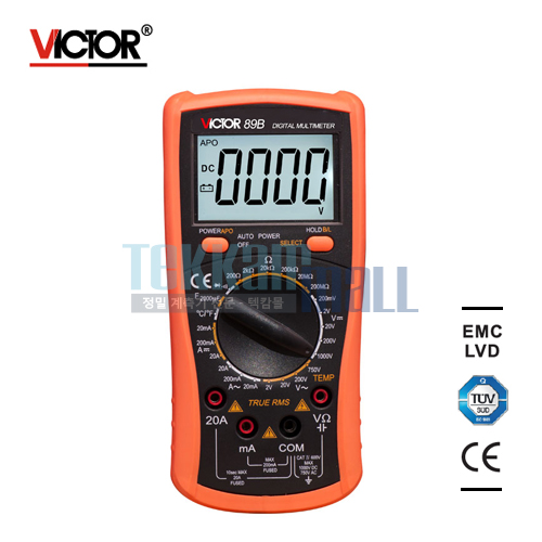 [VICTOR 89B] Digital Multimeter / 3 &frac12; digit True RMS / 디지털 멀티미터