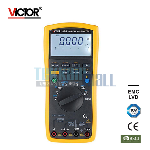 [VICTOR 98A] Intelligent Digital Multimeter / USB 디지털 멀티미터 / USB-IR Jack 3 3/4 digit