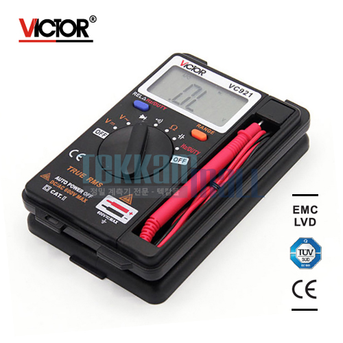 [VICTOR VC921] Digital Multimeter / DMM Integrated Personal Handheld Pocket Mini Digital Multimeter / True RMS / 디지털 포켓 멀티미터