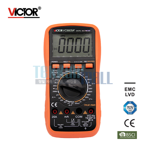[VICTOR VC9805A+] Digital Multimeter / True RMS / 디지털 멀티미터